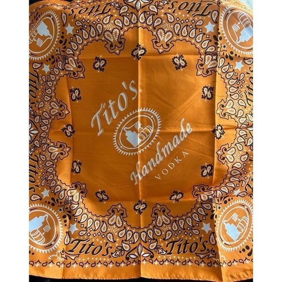 NWT Tito’s Vodka Orange Bandana - Picture 3 of 4